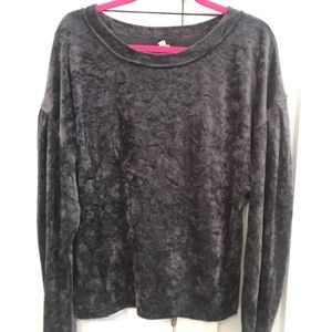 velvet pullover sweater